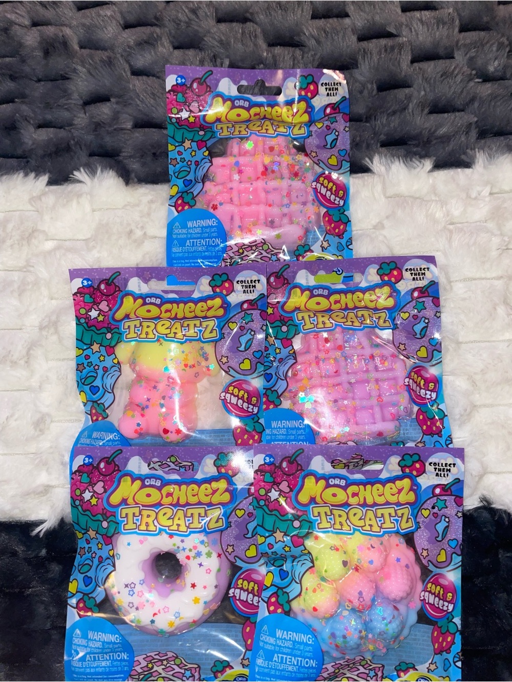 ORB Toys MOCHEEZ Treatz lot of 5 ORB Curiosities Squishy Toys